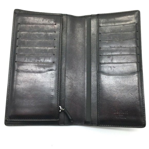 BERLUTI Calligraphy Ebene Leather Bi-fold Wallet - Picture 5 of 10